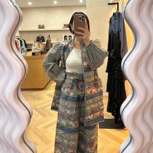 Vintage Quilted Coat & Trousers